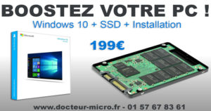 Lire la suite à propos de l’article Boostez votre PC pour 199€ : SSD + Windows 10