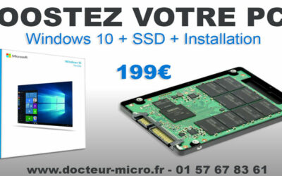 Boostez votre PC pour 199€ : SSD + Windows 10