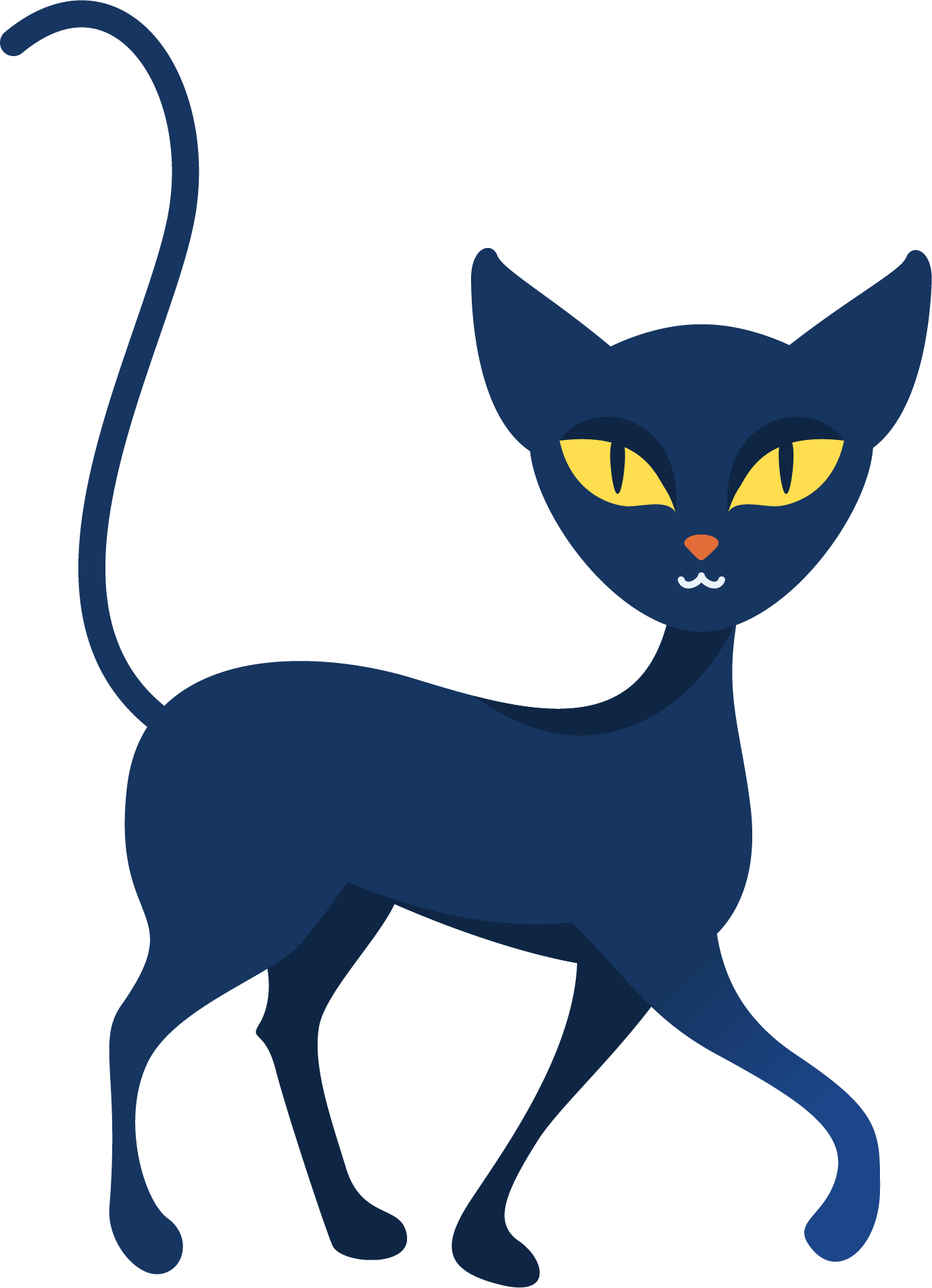 Illustration de Bao le chat de Docteur Micro qui marche
