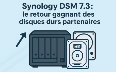 Synology DSM 7.3 : le retour gagnant des disques durs partenaires