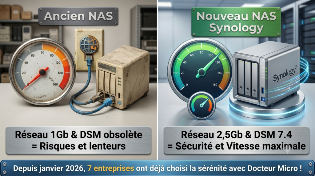 Nas synology 2026 - DSM 7.4 - Réseau 2,5 Gb